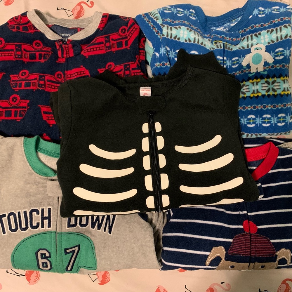 Carter's Kids Pajamas Set - Black, Red, Blue, Gray